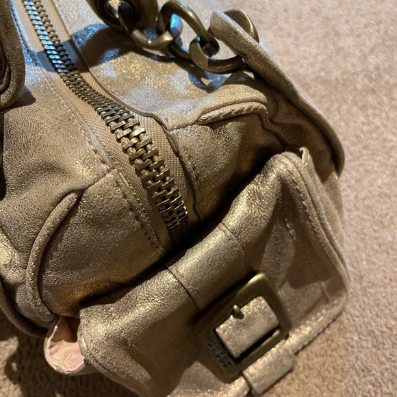Juicy Couture.  Vintage, soft, metallic,  leather bag. - Picture 7 of 10